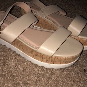 Madden girl tan sandals heeled